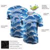 Custom 3D Pattern Design Waves Performance T-Shirt - Image 2