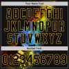 Custom Black Gold 3D Pattern Design Music Festival Guitar With Psychedelic Colors Authentic Baseball Jersey - Image 5