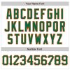 Custom White Kelly Green-Orange 3D Pattern Design Abstract Sharp Shape Authentic Baseball Jersey - Image 5