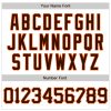 Custom White Brown-Orange 3D Pattern Design Abstract Splash Authentic Baseball Jersey - Image 5