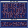 Custom Royal Orange 3D Pattern Design Abstract Network Authentic Baseball Jersey - Image 5