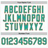 Custom White Aqua-Orange Line Authentic Baseball Jersey - Image 5