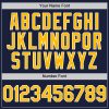 Custom Navy Gold-White Line Authentic Baseball Jersey - Image 5