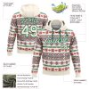 Custom Stitched Cream Red-White 3D Christmas Sports Pullover Sweatshirt Hoodie - Image 2