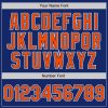 Custom Royal Orange-White Authentic Gradient Fashion Baseball Jersey - Image 3