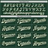 Custom Green Cream Bomber Full-Snap Varsity Letterman Two Tone Jacket - Image 4