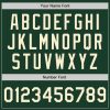 Custom Green Cream Bomber Full-Snap Varsity Letterman Two Tone Jacket - Image 5