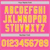 Custom Pink Yellow-Light Blue Bomber Full-Snap Varsity Letterman Two Tone Jacket - Image 5