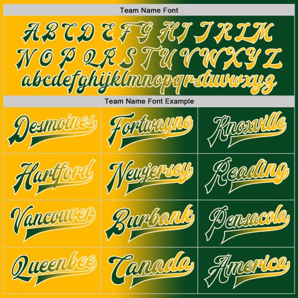 Custom Green Gold-Cream Bomber Full-Snap Varsity Letterman Gradient Fashion Jacket - Image 4