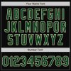 Custom Black Green-Cream Bomber Varsity Letterman Zipper Jacket - Image 5