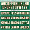 Custom Kelly Green White-Orange Mesh Authentic Throwback Baseball Jersey - Image 4