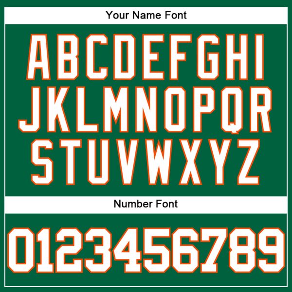 Custom Kelly Green White-Orange Mesh Authentic Throwback Baseball Jersey - Image 5
