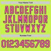 Custom Neon Green Pink-Navy Mesh Authentic Throwback Baseball Jersey - Image 5