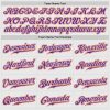 Custom White Purple Pinstripe Purple-Orange Authentic Raglan Sleeves Baseball Jersey - Image 5