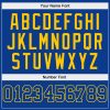 Custom Royal Royal-Gold Authentic Baseball Jersey - Image 4