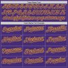 Custom Purple Gold Authentic Sleeveless Baseball Jersey - Image 3