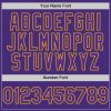 Custom Purple Gold Authentic Sleeveless Baseball Jersey - Image 4