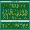 Custom Kelly Green Gold Pinstripe Gold Two-Button Unisex Softball Jersey - Image 5