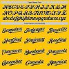 Custom Yellow Black Gray-White Authentic Split Fashion Baseball Jersey - Image 5