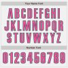 Custom White Pink-Kelly Green Authentic Baseball Jersey - Image 5