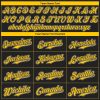 Custom Black Gold-White Authentic Baseball Jersey - Image 5