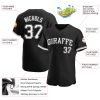 Custom Black White-Gray Authentic Baseball Jersey - Image 3