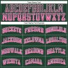 Custom Green Pink-White Authentic Drift Fashion Baseball Jersey - Image 4
