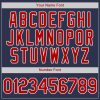 Custom Navy Red-White Authentic Baseball Jersey - Image 4