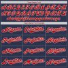 Custom Navy Red-White Authentic Baseball Jersey - Image 5