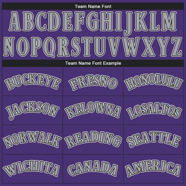 Custom Purple Black-Gray Performance T-Shirt - Image 4