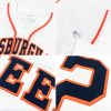 Custom White Green-Gold Authentic Baseball Jersey - Image 6